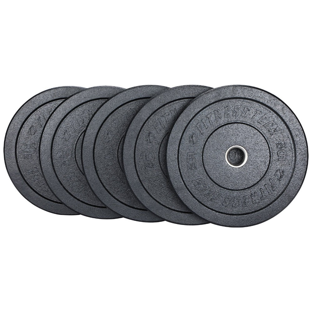 Bumper Training 2 discos de goma pesas de 10 kg barra olímpica gimnasio