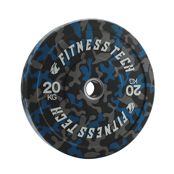 Set de 150kg Disco Bumper Plate Camuflaje Flecks Alta Resistencia